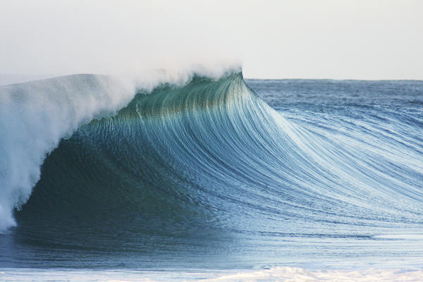 Hawaii, Oahu, Beautiful Wave Breaking. by PacificStock