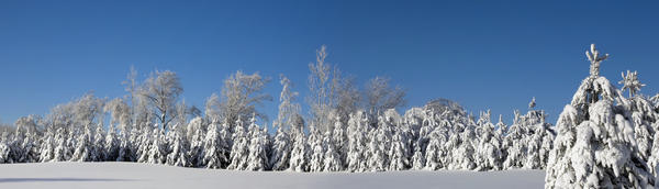Canadian Winter Panorama; Foster Quebec Canada by PacificStock