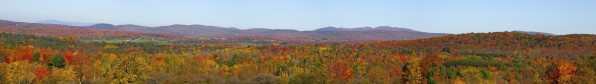 Autumn Panorama; Brome, Quebec, Canada by PacificStock