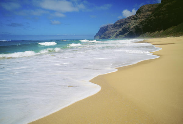 Hawaii, Kauai, Polihale Beach, Looking Towards Napali Coast by PacificStock