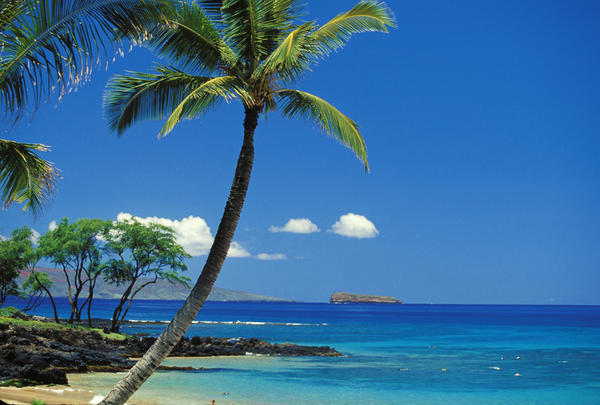 Hawaii, Maui, Island Of Kahoolawe And Molokini Viewed From Makena by PacificStock