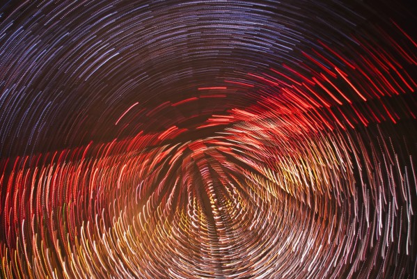 Colourful Blurred Lights; Toronto, Ontario, Canada by PacificStock