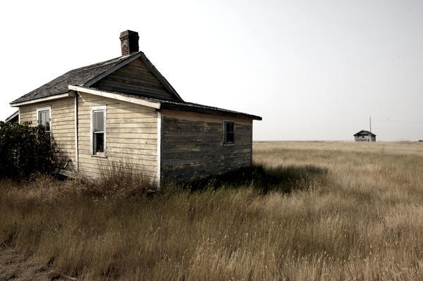 Abandoned Building In Ghost Town Of Robsart, Saskatchewan, Canada by PacificStock