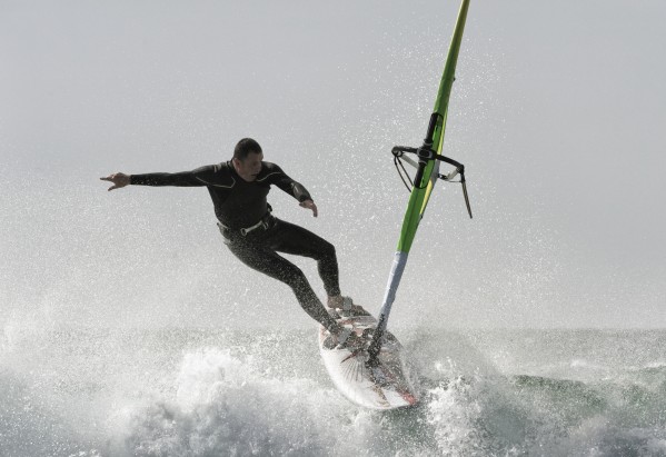 Windsurfing; Tarifa, Cadiz, Andalusia, Spain by PacificStock