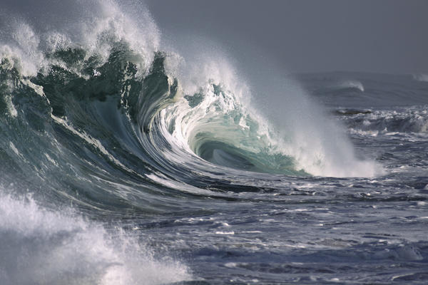 Hawaii, Big powerful wave break. by PacificStock