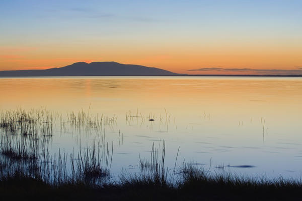 Sunset Over Mount Susitna *Sleeping Lady* Across Knik Arm Southcentral Alaska Summer by PacificStock