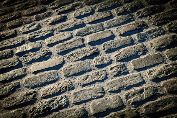 Pattern of stones on a street;Catalonia spain by PacificStock