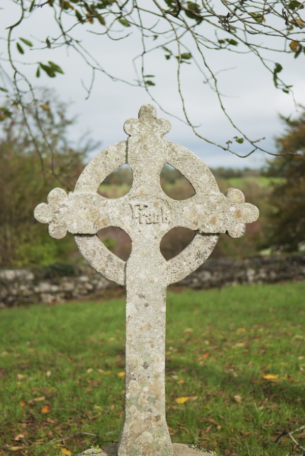 A celtic cross tombstone;Ireland by PacificStock