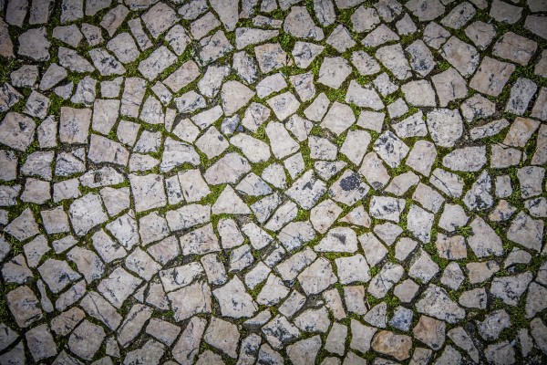 Cobbled street in chiado district;Lisbon portugal by PacificStock