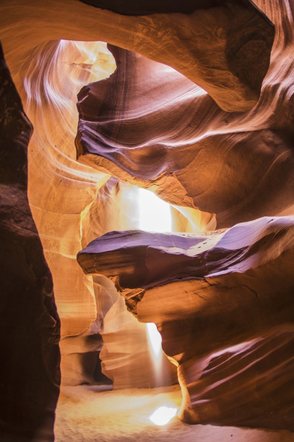 A scene in antelope canyon a narrow canyon carved out of the sandstone found on the navajo nation reservation;Page arizona united states of america by PacificStock