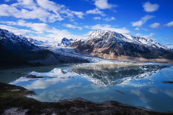 Scenic view of Shamrock Glacier near Merrill Pass, Southcentral Alaska by PacificStock