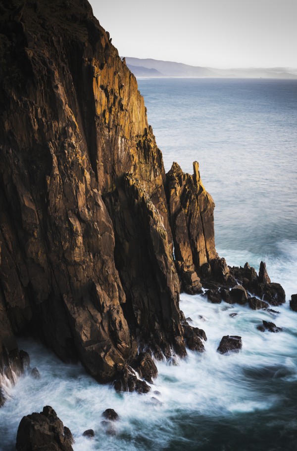 Rugged coastline is found at Oswald West State Park; Manzanita, Oregon, United States of America by PacificStock