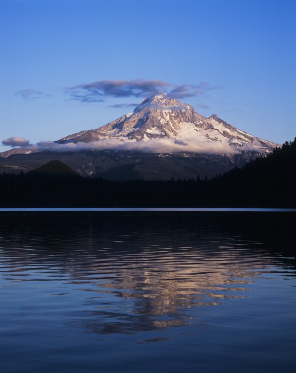 Mount Hoods looms over Lost Lake; Hood River, Oregon, United States of America by PacificStock