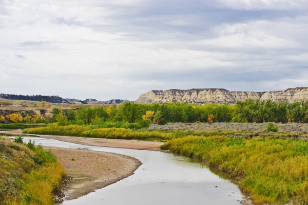 Little Missouri River West of Medora; North Dakota, United States of America by PacificStock