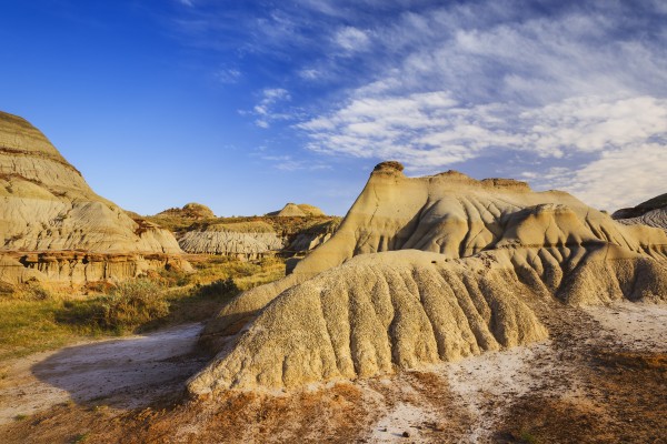 Badlands landscape, Dinosaur Provincial Park; Alberta, Canada by PacificStock