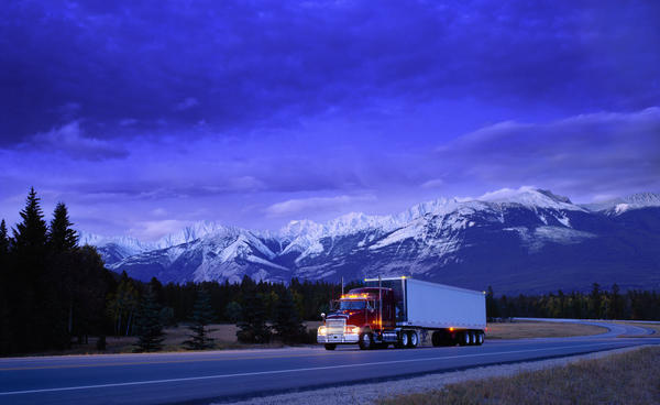 Semi-Trailer Truck by PacificStock