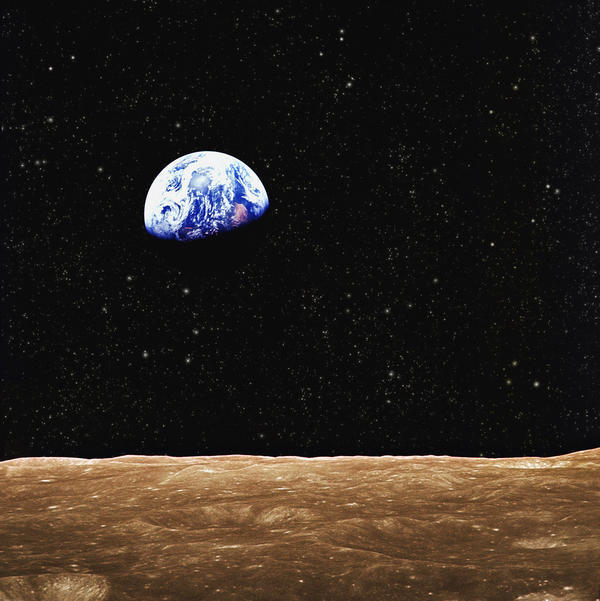 View Of Earth From The Moon's Surface by PacificStock