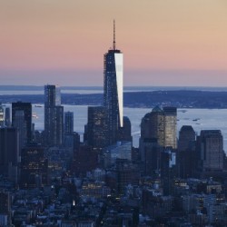 One World Trade Center, as seen from the Empire State Building, New York City, New York, United States