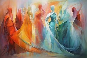 figures in colors