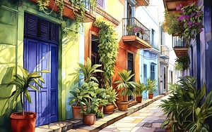 STREET ON THE ISLAND