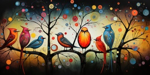Bird Maze Art