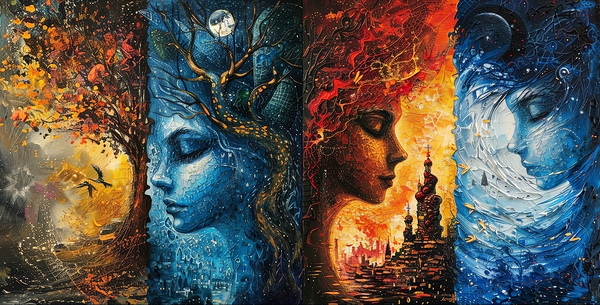 Fire &  Ice Print