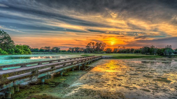 Golf Sunset Print