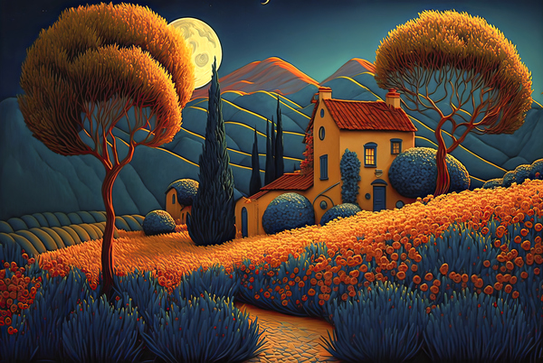 fantasy house Print