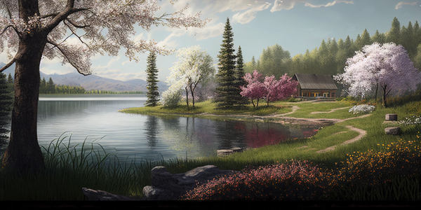 lake view Print