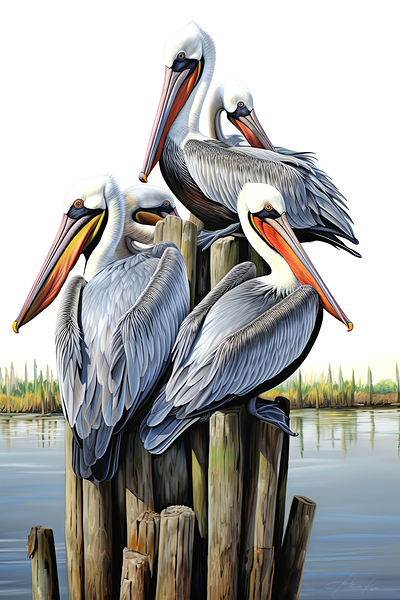 pelican group Print