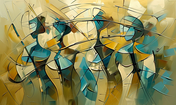 spatula paint movement Print