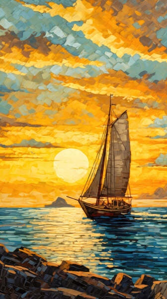 sunset calm Print