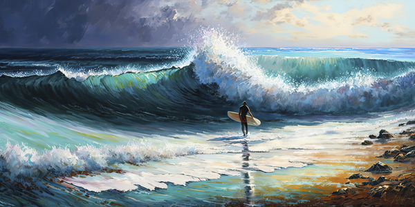 surf the wave Print