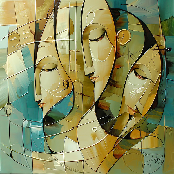 women faces style Print