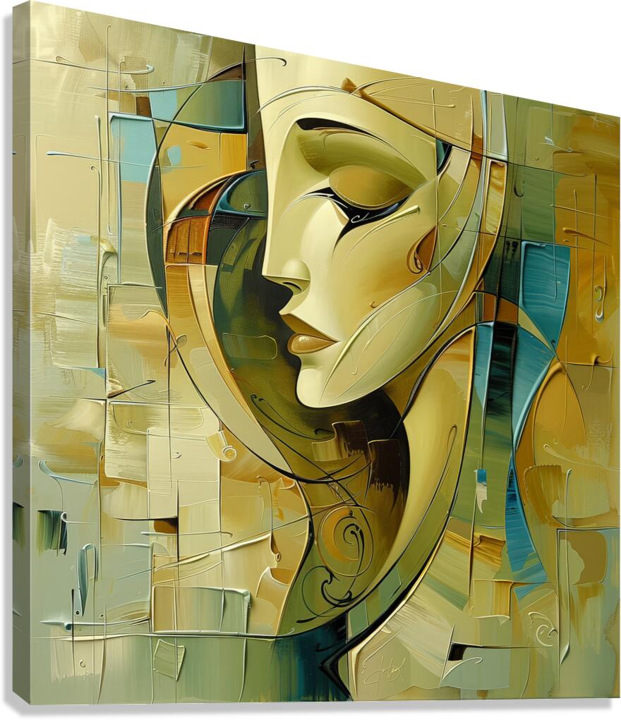 woman on face Canvas Print