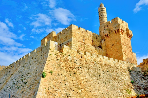 Tower of David Jerusalem Israel by Fred J Bivetto