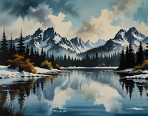 Reflections of Serenity in the Alpine Wilderness