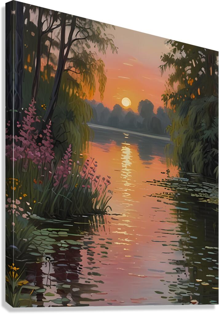 Serene Nature Art Canvas Print