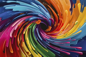Abstract background with dynamic effect