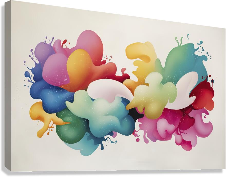 abstract white background Canvas Print