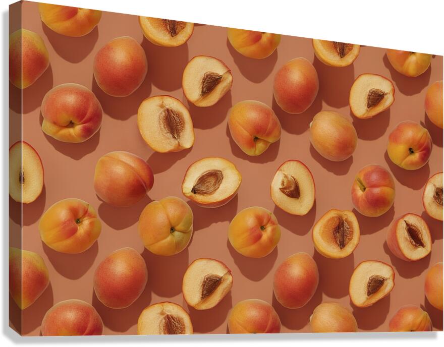Fresh apricot pattern Canvas Print