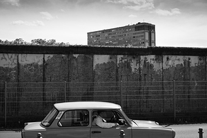 Berlin Wall and a Trabi Car
