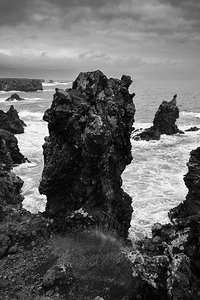 Rugged Coastline between Arnarstapi and Hellnar in Iceland