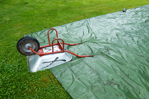 Wheelbarrow on Tarp - Insel Mainau Scene
