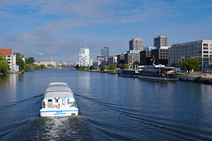 Spree River View in Berlin Germany