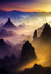 Fantasy Landscape 04 Morning Sunrise