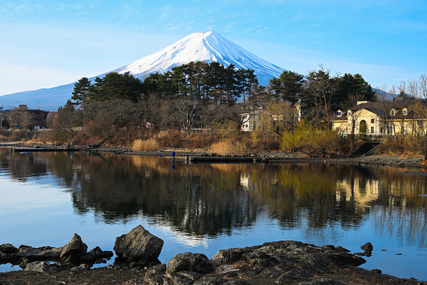 Mount Fuji Reflected - Morning Tranquility by Matthias Hauser