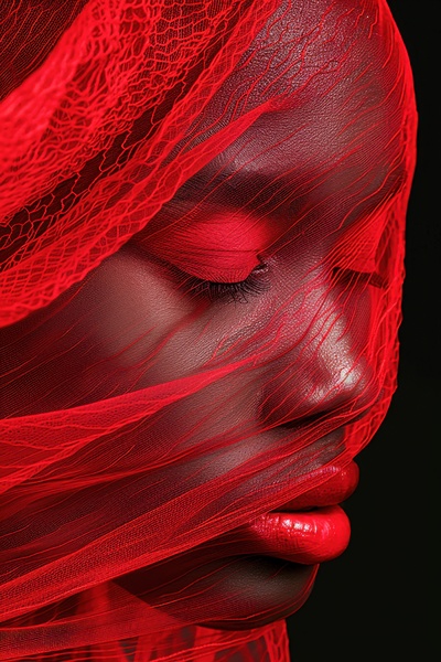 Red 02 Radiant Elegance Print