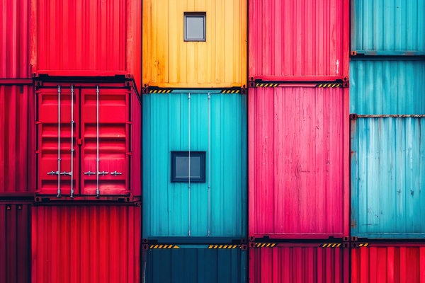 Colorful Shipping Containers by Matthias Hauser