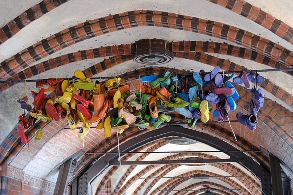 Berlin Color Parade - Shoes under the Oberbaum Bridge by Matthias Hauser